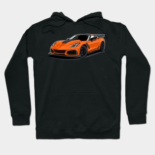 Corvette ZR1 (Orange) Hoodie